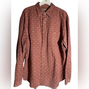 Vintage The Territory Ahead Mens Button Down Long Sleeve Casual Shirt, Size L